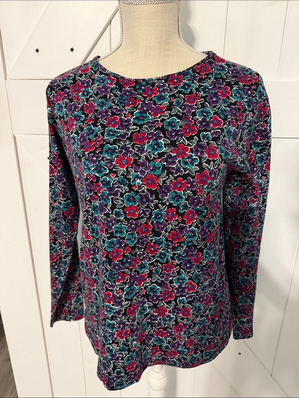 Womens L.L Bean floral long sleeve